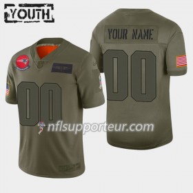 Maillot Enfant New England Patriots Personnalisé Nike 2019 Salute to Service